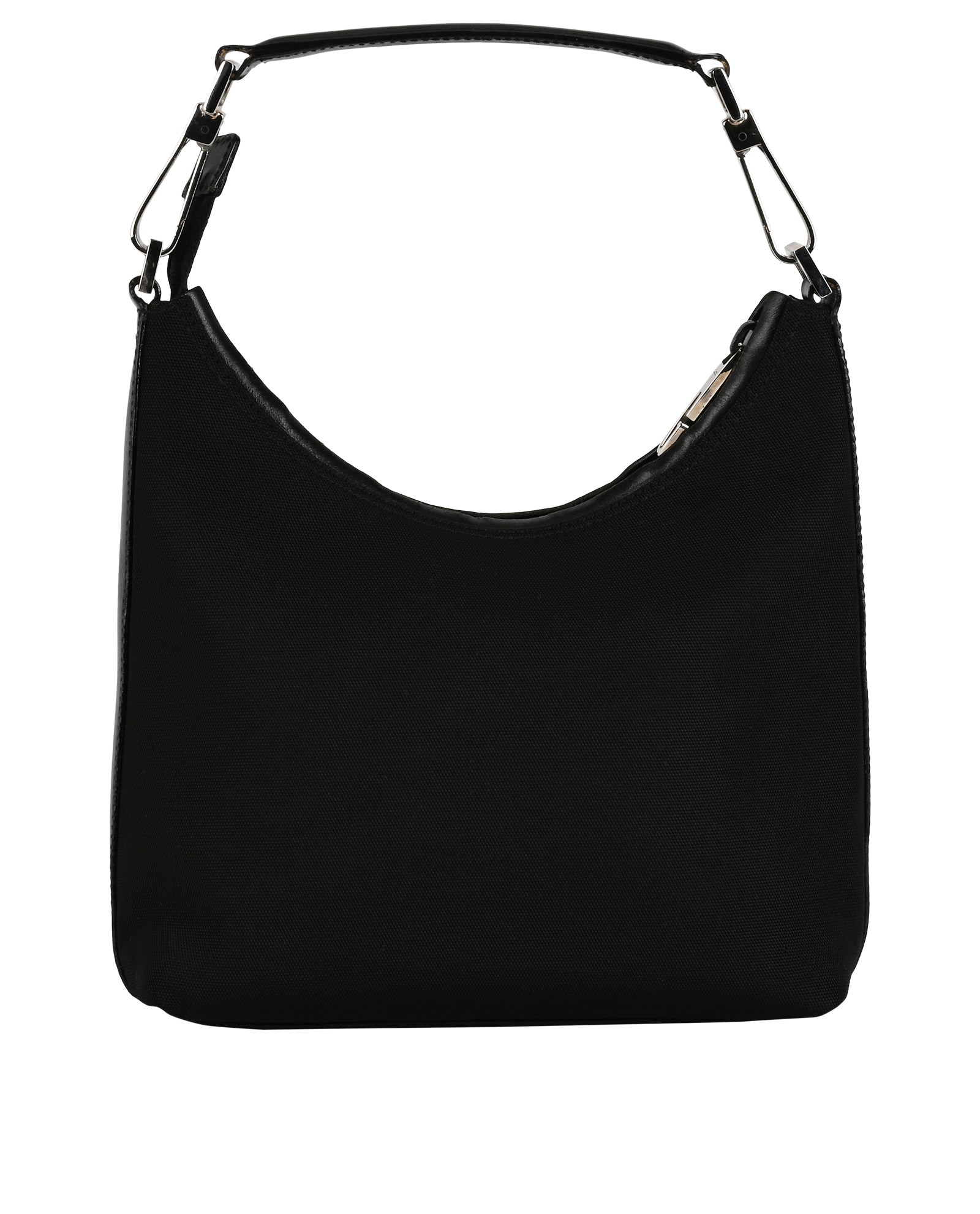 Vintage Jackie Shoulder Bag, &pound;275, Handbags, Black, Leather, Back view